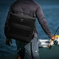 thumbnail image 4 of Black Portable Cooler Bag - Tackle Bag Fishing Tackle Bag with Moulded Base Tackle Storage Bags for Anglers for All Your Fishing Gear and Tools（1*Cooling Bag), 4 of 4