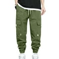 thumbnail image 2 of Pantalones largos para hombre, moda de primavera e invierno, pantalones deportivos casuales, pantalones para hombre, 2 of 4