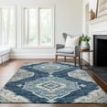 thumbnail image 6 of Addison Rugs Mayfield Washable Traditional Tribal Blue Rectangle Rug, 3' x 5', 6 of 6