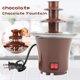 thumbnail image 4 of Máquina de fuente de chocolate de tres capas - Fundidor de chocolate termofusible de 110V para fiestas, 22" de altura con construcción de PC de grado alimentario y cinta transportadora giratoria, 4 of 9