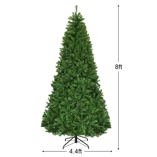 Costway 8Ft Pre-Lit Artificial Christmas Tree Premium Hinged w