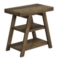 thumbnail image 3 of Spaco Wood End Table, 3-Tier Sofa Side Table with Storage Shelf, End Table for Indoor as Bedroom, Brown, 3 of 6