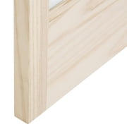 American Wood Pioneer Full Glass Bifold Door, 24-in. x 80-in., Unfinished Pine
