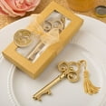 thumbnail image 5 of FASHIONCRAFT Gold Vintage Skeleton Key Bottle Opener, One Size, Yellow wedding party favor pack of 100, 5 of 5
