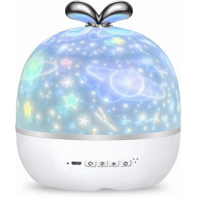 Children's projection light, 360 rotating baby night light projector LED 6 themes night light starry sky projection 6 modes ceiling