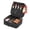 Black, variant on Qiyester Makeup Bag for Women Travel Cute Cosmetic Train Case Toiletry Organizer with Adjustable Dividers (Pink)