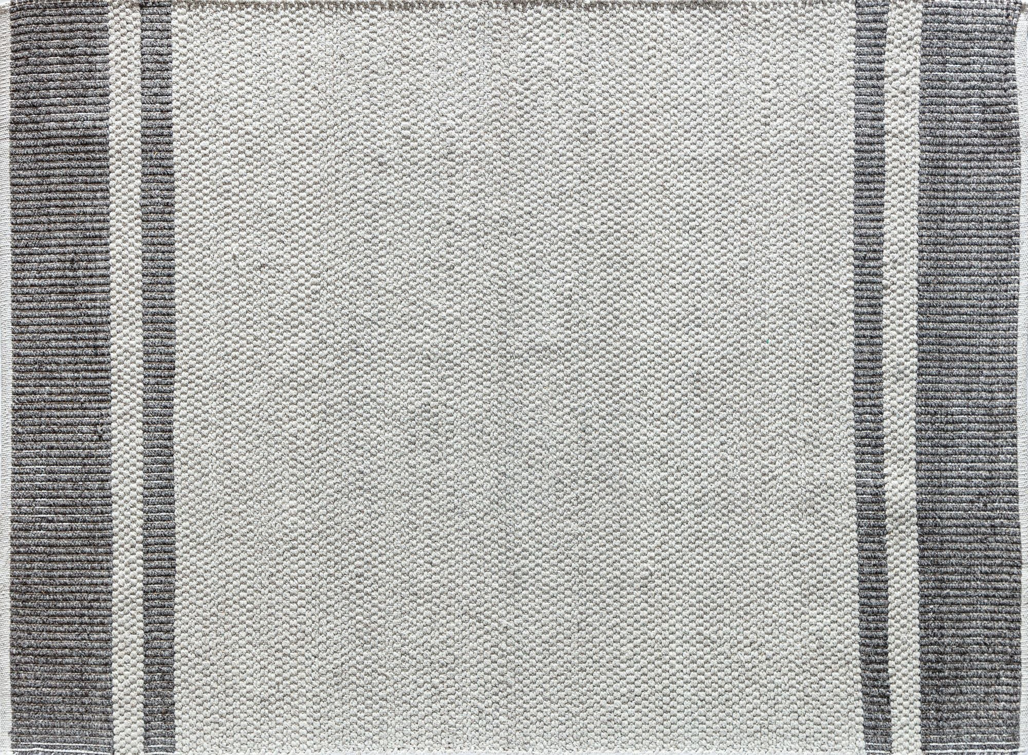 Rugs America Daphina DN10C Asphalt Border Farmhouse Cream Area Rug, 8'0"x10'0"