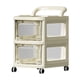 thumbnail image 2 of Estante de almacenamiento de piso para cocina, baño, sala de estar, gabinete de almacenamiento transparente de múltiples capas, carrito móvil, estante de almacenamiento de carrito de plástico, 2 of 6