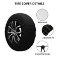 thumbnail image 4 of Rv Spare Tire Cover 16 inch - Glamorous Cartoon Cat Heart Tire Covers for Trailers, Adjustable Camper Spare Tire Cover, 4 of 7