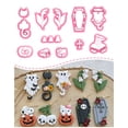 thumbnail image 1 of Cortadoras de arcilla polimérica Keoker para Halloween, 12 formas, calabaza, 1 of 6