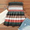 thumbnail image 4 of Fshinging Tank Tops for Women Striped Print Casual Sleeveless Loose Fit Stretchy Ruffled WaistbSpring Summer Exercise Yoga Gym Shirts Multicolour M, 4 of 4