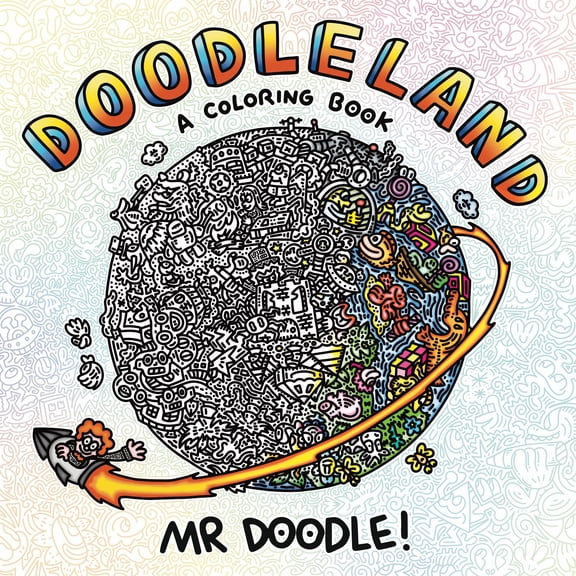 DoodleLand: A Coloring Book, 96 pages (Paperback)