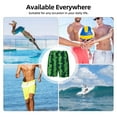 thumbnail image 6 of Fuzoiu Green Stripes Of Watermelon Print Men's Swim Shorts,Quick-Dry Double-Layer Swim Trunks,Board Trunks,Beach Shorts Swimwear Bathing Suits-3X-Large, 6 of 6