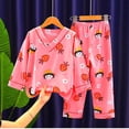 thumbnail image 1 of 2022 Mickey Mouse Girls Winnie The Pooh pijamas de seda de hielo verano ropa de manga larga para niños ropa de dormir conjuntos de pijamas para niños 10 105-115CM zhangmengya CONDUJO, 1 of 2