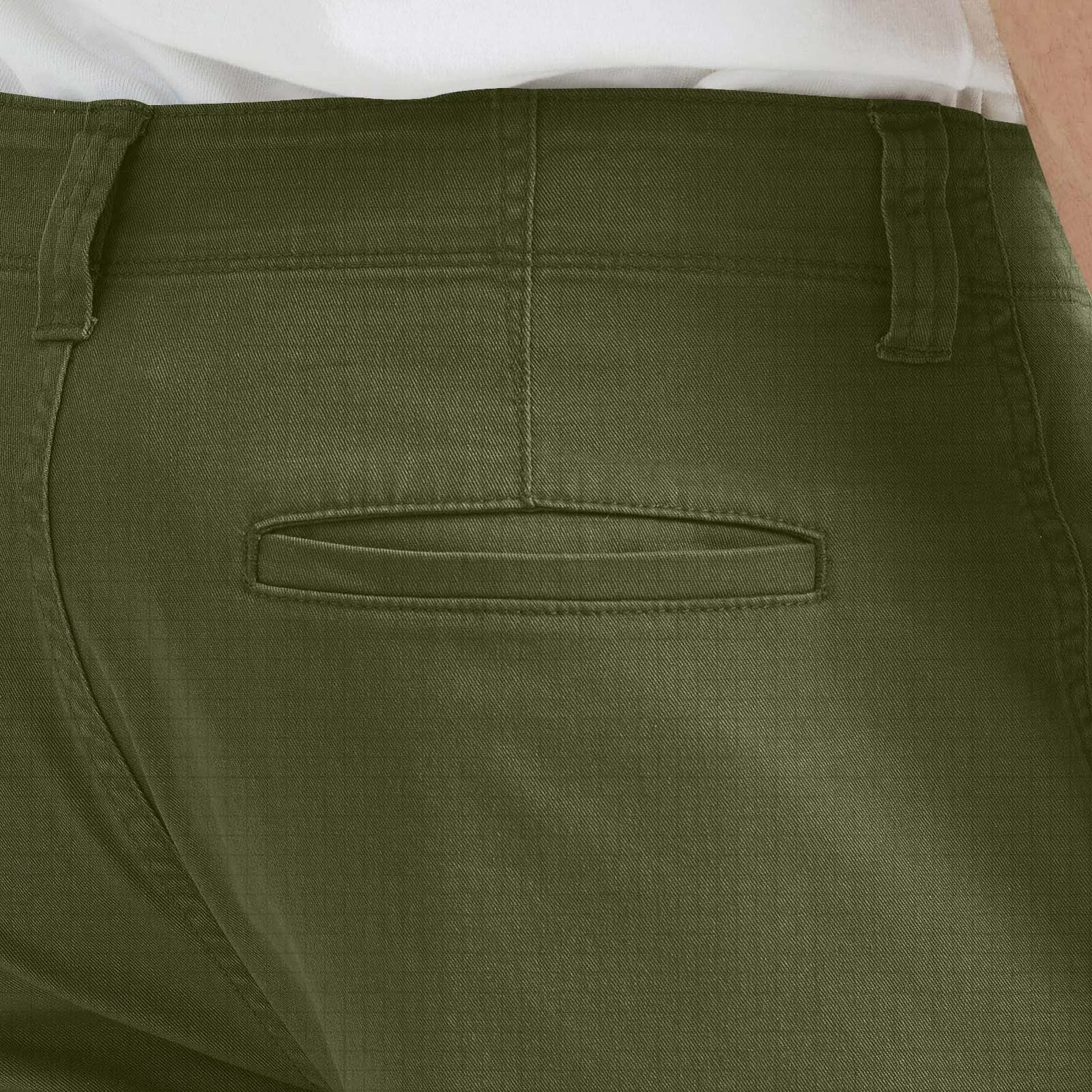 IYTR Cargo Shorts for Men Solid Color Lightweight Casual Work Pants Summer Outdoor Hiking Golf Athletic Shorts Multi Pocket (Army Green,S)