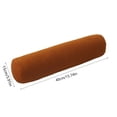 thumbnail image 3 of Round Bolster Pillow with Removable Cover, 40 x 15 cm Filled Cylinder Cushion for Sofa Bed and Legs, Brown, 3 of 6
