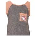 thumbnail image 2 of Little Girl 2 Pieces Set Sequin Unicorn Top T-Shirt Lace Short Pant Outfit (21JK59S) Blush 4, 2 of 3