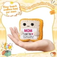 thumbnail image 2 of Mothers Day Pun Gift for Mom from Daughter Son- Handmade Cute Loaf Crochet Toast - I Love You Funny Presents for Moms Bonus Mamas Mother-in-Law Birthday, Valentine's Christmas Stocking Stuffers, 2 of 7