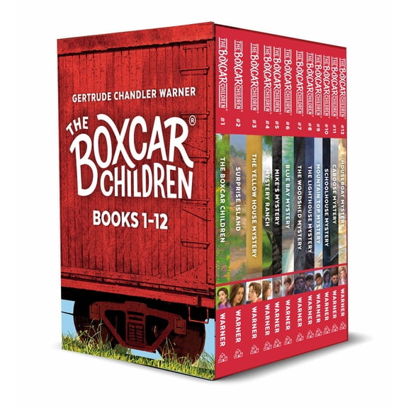 The Boxcar Children Mysteries Boxed Set Books 1-12 (Hardcover)