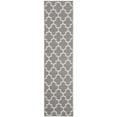 thumbnail image 2 of SAFAVIEH Machine Washable Rug Indoor/Outdoor Bermuda Collection - Bermuda Abraham Geometric Quatrefoil Indoor/Outdoor Runner Rug Grey/Ivory, 2' x 8', 2 of 7