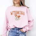 thumbnail image 2 of Wyoming State Flower Sweatshirt, Retro Floral Sweatshirt, Winter Holiday Sweatshirt - Sizes S-5XL ,Art Print JSC, 2 of 5