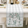 thumbnail image 2 of asddcavvf Easter Egg Bunny Table Runner Kitchen Table Decoration Table Cloth Pad Coffee Table Cloth Holiday Banquet Living Room Table Cloth (2), 2 of 6