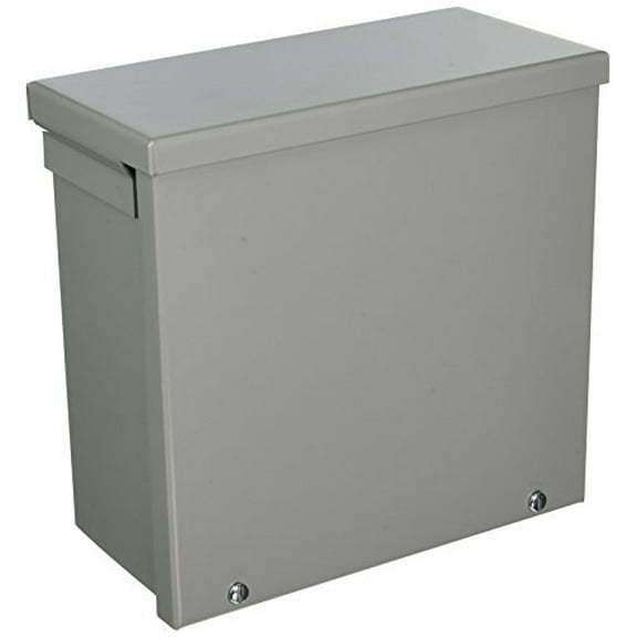 Hoffman NEMA 3R Enclosure, Screw Cover, Galvanized, Paint Finish, 8" x 8" x 4"