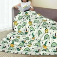 thumbnail image 6 of Salouo St. Patrick's day Print Bed Blankets, Flannel Blanket Comfortable Air Conditioning Blanket Lightweight Blanket for Sofa Bed Travel & Couch-80"x60", 6 of 7