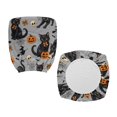 thumbnail image 2 of CHAQLIN Halloween Black Cat Desk Chair Cover with Stretchable Dustproof Polyester Fabric, Set of 2 for High Back Gaming Chair and Office Computer Chair, 2 of 8