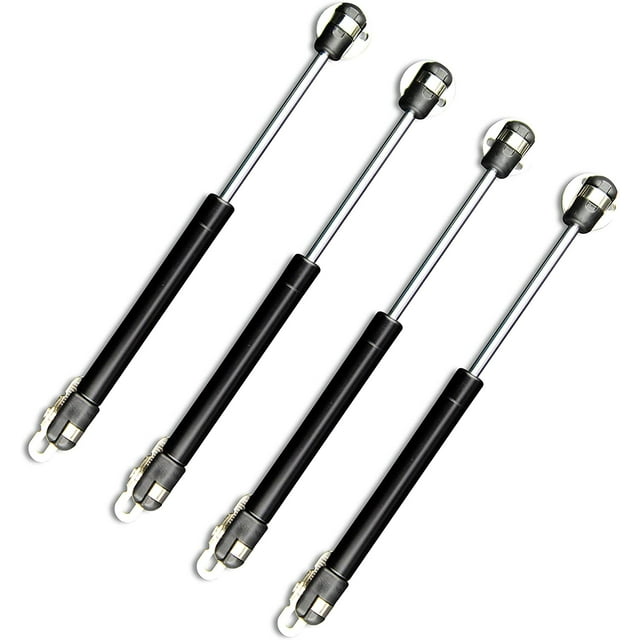 Puntales de gas de 100 N/22 libras, puntales de gas de 10 pulgadas, soportes de elevación, soporte de tapa de resorte de gas, accesorios de gas/amortiguadores, juego de 4