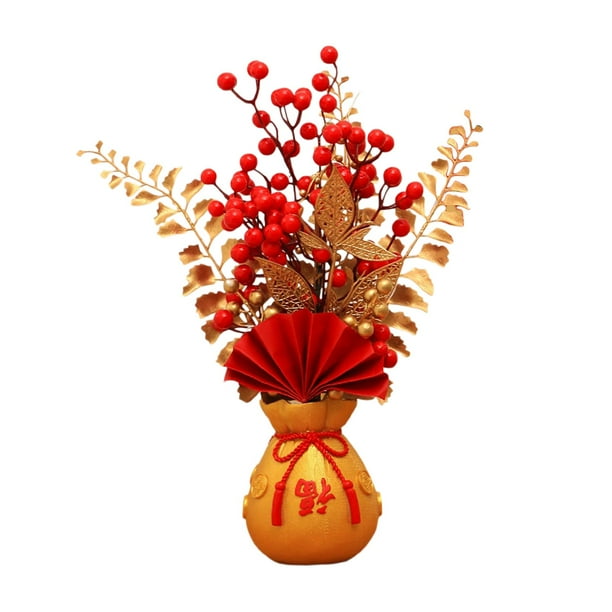 Flower Basket Ornament Decoration Table Centerpiece Harvest New Year