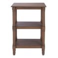 thumbnail image 4 of SAFAVIEH Cassie Amish Style Brown Rectangle Wood End Table (19.8 in. W x 15 in. D x 30 in. H), 4 of 9