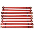 thumbnail image 2 of 1/10 Link Rod, High Quality Aluminium Alloy Material Metal Pull Rod Kit, For Axial SCX10 313mm Axle Distance Car Lovers Red, 2 of 8