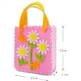 thumbnail image 2 of Girl Gift for Children Material Pack Cartoon Pink Bag DIY Toy Animal Handbag Handmade Bag Non-Woven Bag Handicraft Bag PINK FLOWER PINK FLOWER, 2 of 8