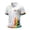 White, variant on Polo Shirts Men Short Sleeve Rainbow Cuff Pride Casual Golf Shirt Button Collar Summer Tops for Outdoor Daily Wear