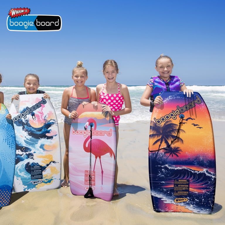 Wham-O 2 Pack 37 Inch Boogie Board, Body Board with Wrist Leash