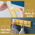 thumbnail image 6 of GOOHOCHY  No Punching Hook Kitchen Storage Hanging Bathroom Hooks Yellow, 6 of 7