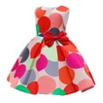 thumbnail image 4 of LUOGENLI Girls Dresses Size 12-14 Formal Children's Dress Satin Children's Wear New Girls Sunset Dress Polka Dot Print Princess Dress Dress Girls Dresses Size 14-16 Fancy 8-9 Years, 4 of 8