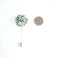 thumbnail image 6 of Solid Light Sage Green Floral Lapel Pin, 6 of 7