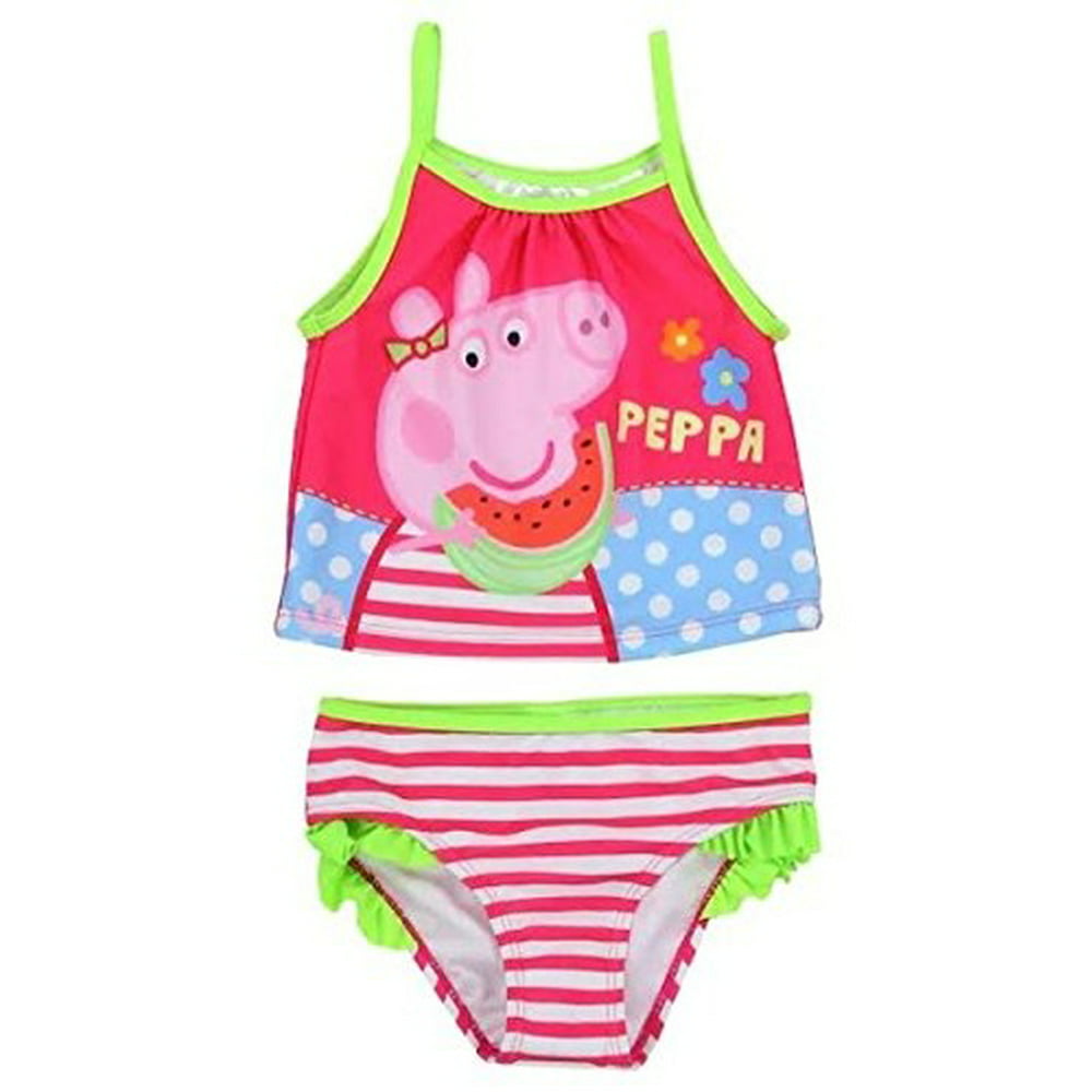 Peppa Pig - Peppa Pig Toddler Girls' Tankini 2 Piece Swimsuit Sizes 2T ...