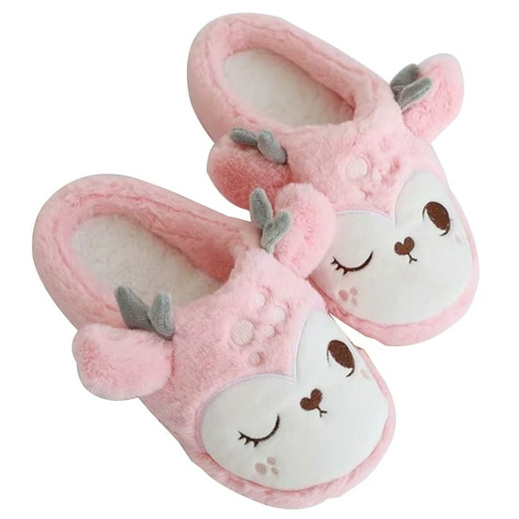 Christmas Slippers Deer Anti-slip Animal Slippers Home Slippers for Men & Women