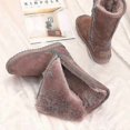 thumbnail image 5 of Ecelen Women's Winter Ankle Boots Plush Lined Side Zip Warm Platform Ankle Boots With Plush Lined Thfru22, 5 of 5