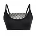thumbnail image 2 of Women's Floral Lace Tube Top Bra Bandeau Bras Thin Straps Stretchy Chest Wrap, 2 of 4