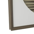 thumbnail image 6 of 24" x 24" Brown Geometric 3D Twisted Ribbon Shadow Box with White Border, by DecMode, 6 of 13