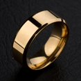 thumbnail image 3 of Anillo de dedo ligero de espejo de acero inoxidable Unisex de 1 pieza para boda kaili Sencillez, 3 of 5