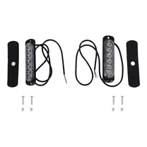 LED Emergency Strobe Lights, Amber 6 Warning Flashing Light for Car Truck Off Road ATV SUV 2 Pack