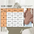 thumbnail image 3 of TEMOFON Tops for Women Casual Long Sleeves T Shirts Comfy V Neck Tunic Blouses Trendy Khaki Loose Fit Lady Tops Size M, 3 of 3