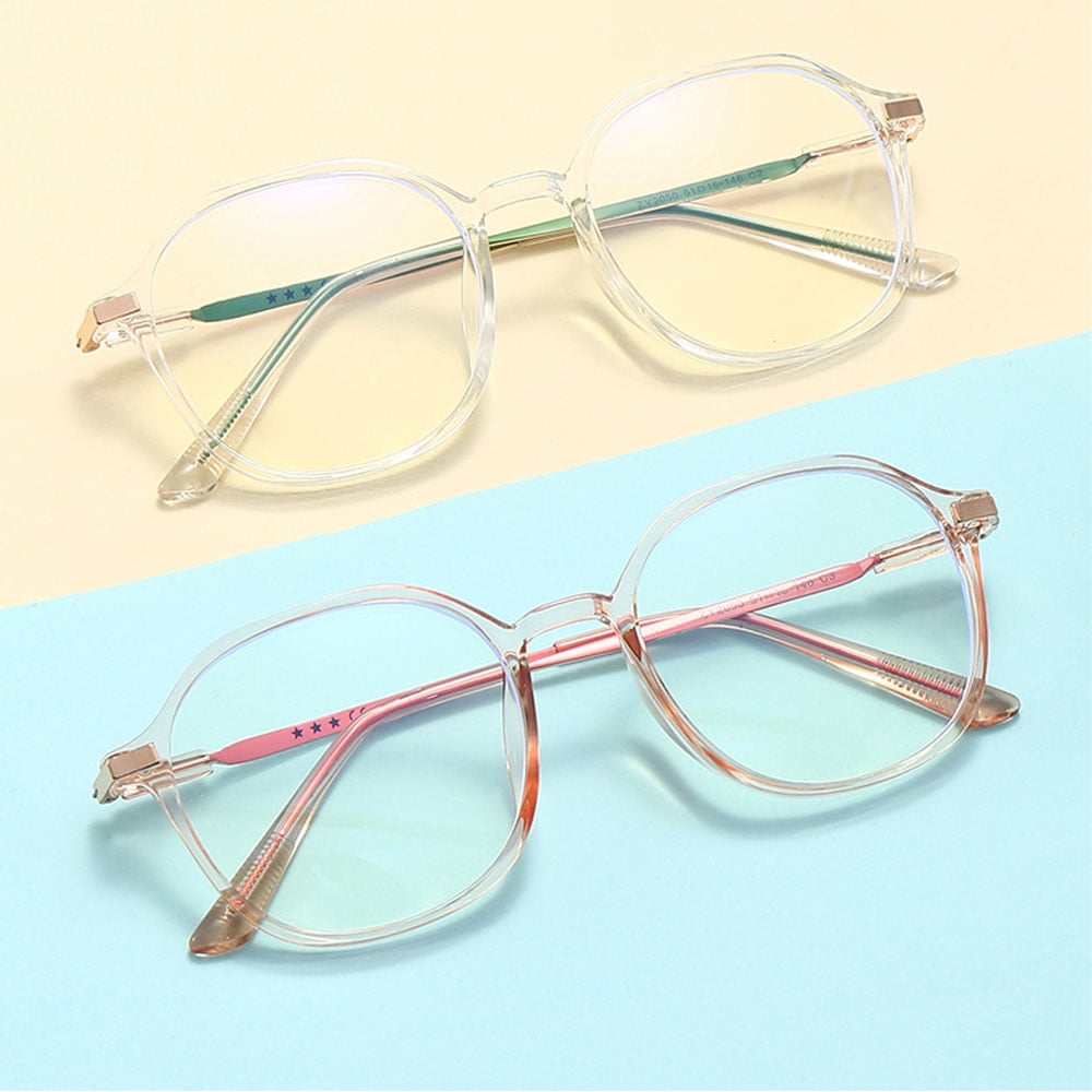 3 Pairs of Anti-blue Light Clear Reading Glasses 0.50 Fashionable Lightweight Readers for Women Square Oversized Presbyopic Glasses +0.50