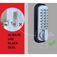 thumbnail image 4 of Cerradura de puerta de entrada sin llave JOUNJIP Deadbolt, bronce frotado con aceite, 4 of 7
