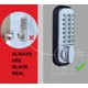 thumbnail image 4 of Cerradura de puerta de entrada sin llave JOUNJIP Deadbolt, bronce frotado con aceite, 4 of 7